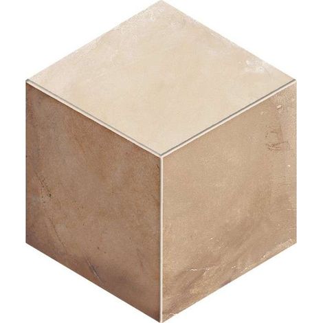 Carrelage sol / mur hexagonal effet ciment motif cube 25 x 21.6 cm TERRA ROMBO HEXAGONAL 25x21,6 cm (vendu par boite de 1,17m2) (1/3)