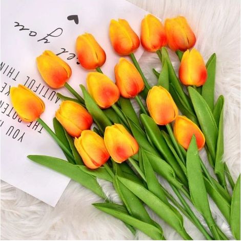 20 tulipes artificielles pour bouquet de mariage-Online Store (1/5)