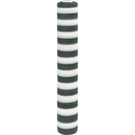 Zaunblende Grün und Weiß 1,8x10 m HDPE 75 g/m²