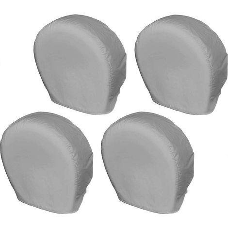 Lot de 4 housses de pneus - Protection robuste pour pneus de camions, SUV, remorques, camping-cars et caravanes - Convient aux pneus de 23 à 25,75 pouces de diamètre, couleur anthracite (1/5)