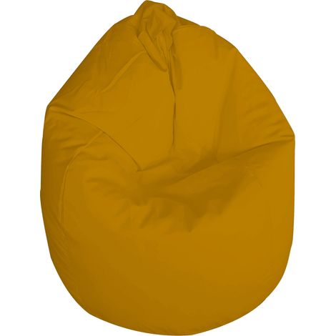 Poltrona Sacco Pouf in poliestere 70x110 cm Ariel Giallo
