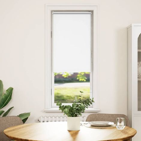 Maison Exclusive - Estor Enrollable Opaco Blanco 60x175 cm Tela A