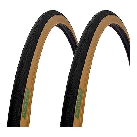 2 COPERTONI 700 X 28 C PNEUMATICI NERO PARA SLICK PER BICICLETTA ADULTO 28-622 VINTAGE STRADALE BICI DA CORSA Ecovelo