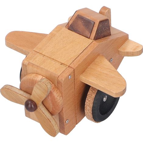 Wooden Music Box Retro PullBack Vehicle Model Home Decoration Children's Toy Birthday Gift (1/5)