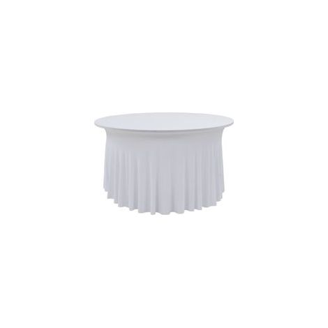 2 tovaglie elasticizzate con bordo, bianche, 150 x 74 cm - Crezuo