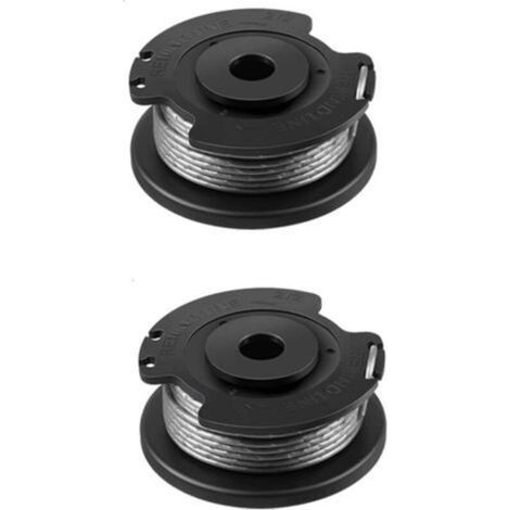 Bobine de rechange pour Bosch ART 23 SL/ART 26 SL/ART 2300/ART 23-28/ART EASY (F016800569/F016800385) pour tondeuses à gazon Bosch avec 1 capuchon (F016F04557) 2 pièces (1/4)