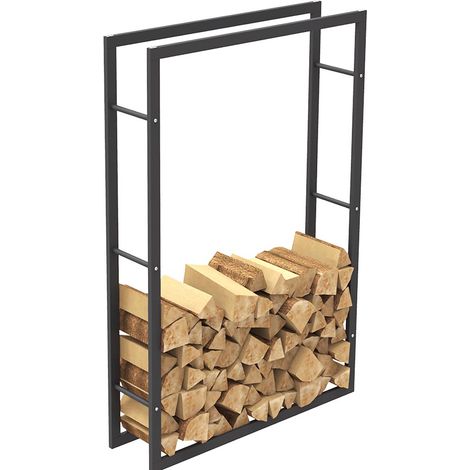 Portalegna Supporto Metallo Porta Legna Interno Legnaia Camino Stufa 150x100x25