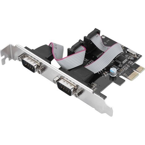 Carte d'extension adaptateur contrôleur PCI Express convertisseur de port série 2 ports PCI-E vers RS232 (1/5)
