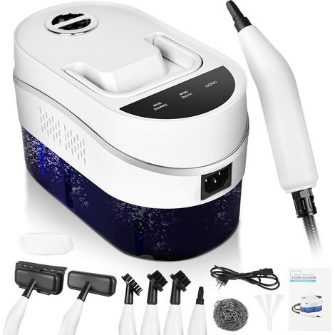 Nettoyeur vapeur 2500W – 3,5-4,5 bars – Réservoir 1200ml – 2 vitesses réglables – 5 têtes de brosse pour nettoyage cuisine et salle de bain (1/5)