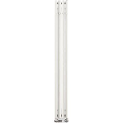 Sèche-serviette eau chaude blanc de 1800mm de haut et 205mm de large - 474 Watt - ROL1800/205HANSXB (1/5)