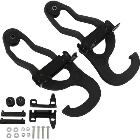 Jeffergarden Kit de crochets de remorquage avant avec support de lunette 68196982AA Remplacement en acier robuste pour Dodge Ram 1500 20092019 (1/5)