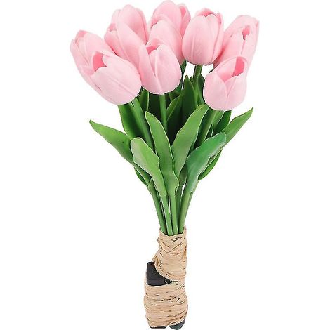 12 accessoires photo romantiques de table avec lampe LED tulipe portable (1/3)