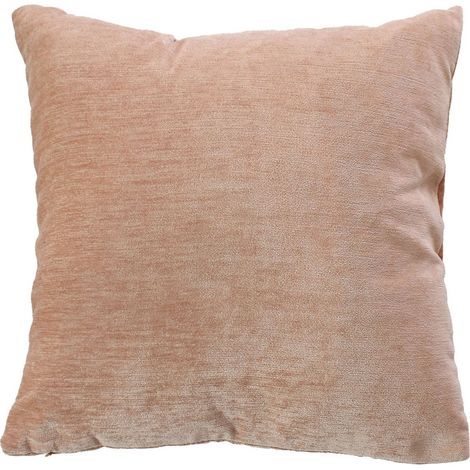 Coussin déhoussable en velours Pêche 40x40 cm