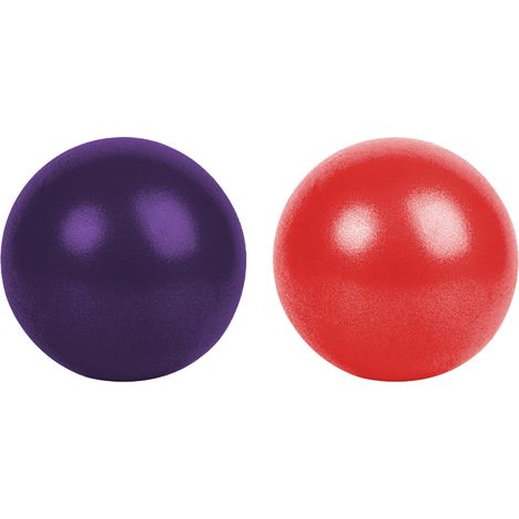 Lot de 2 ballons d'exercice yoga et Pilates, avec paille gonflable, pour renforcement musculaire, travail des muscles profonds, séances de Pilates et yoga (1/5)