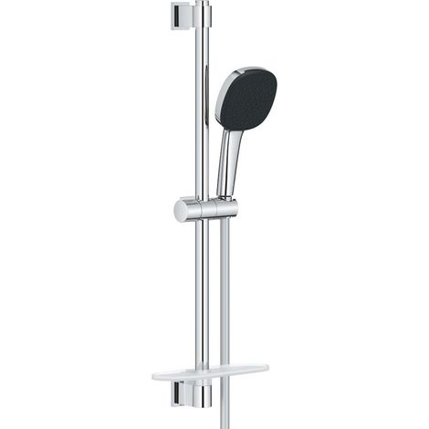Grohe Vitalio Comfort - Set: Handbrause, Schlauch und Stange mit Ablage, 2 Strahlarten, Chrom 26929001 (1/5)