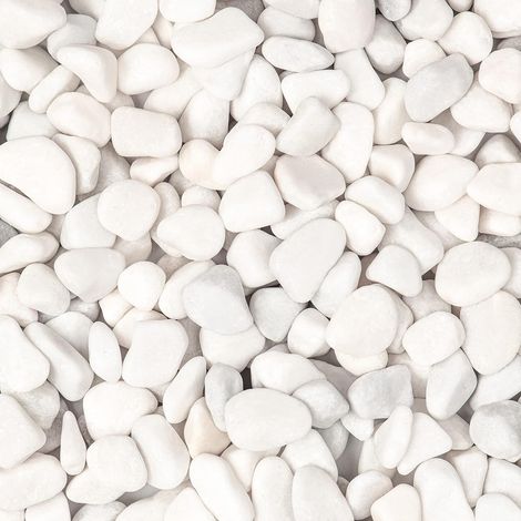 Galets Blancs Naturels - 1 Kg - Pierres De Rivière 1-2 Cm - Pour Aquarium Et Jardin (1/5)