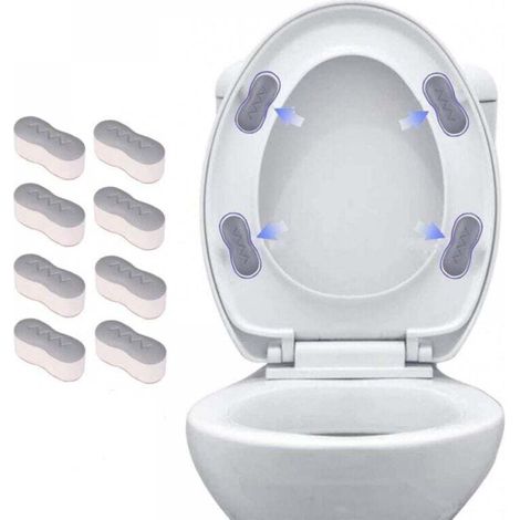 8 butées de siège, rehausseurs de siège auto-adhésifs, fixation pour abattant de WC, butées en caoutchouc pour abattant de WC,4,51,82,5 cm (1/4)
