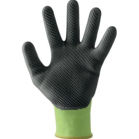 Neri Safety Guantes de Trabajo Spongy Flex en Poliéster Calibre 13/Látex Talla 9 - Paquete de 12 unidades