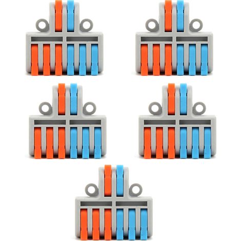 5Connecteurs à levier rapide 5 pièces, assortiment compact pour fil rigide/souple, 250V/4KV 32A PCT‑62 (1/5)