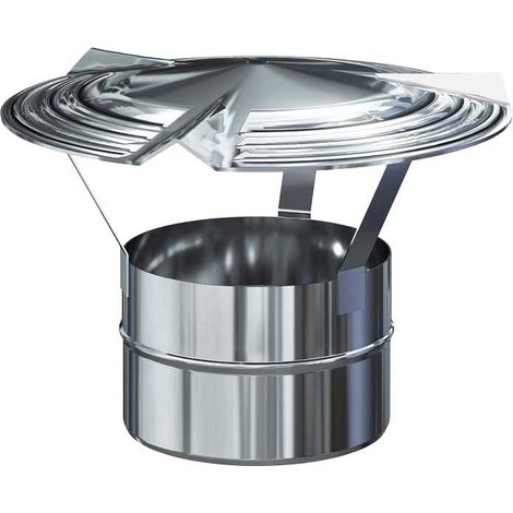 CAPPELLO CINESE MASCHIO INOX MONOPARETE Ø180 mm