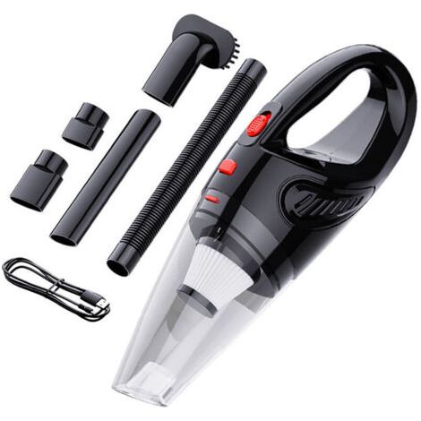 Aspirateur à Main Portable, 120W 32000rpm Rechargeable Aspirateur de Voiture Puissant Maison, Mini Aspirateur de Table sans Fil Portable avec Filtre Lavable/Buses/3H Charge Rapide/Travail 30min (1/5)