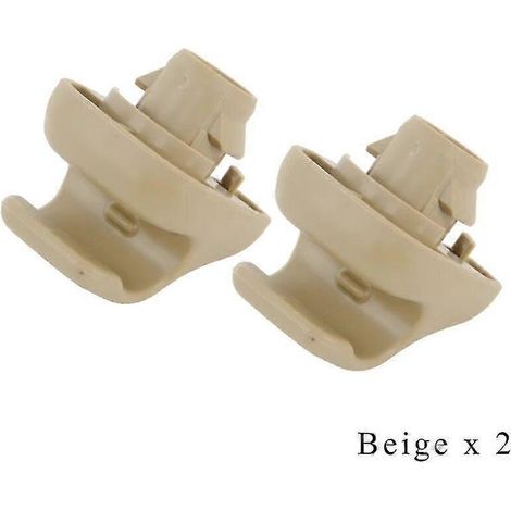 Originale Sonnenblendenhalterung, Blendschutz-Visierclips, Befestigungsmaterial für HONDA CIVIC FA1 FD1 FD2 2006-2011, Farbe: Beige/Elfenbein/Grau – 2 Stück (Beige) (1/5)