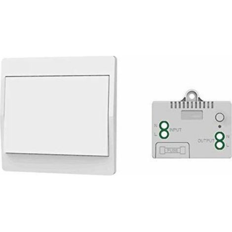 Self-powered, battery-free wireless switch, wireless remote control for lights and electrical appliances, waterproof and safe (1/5)