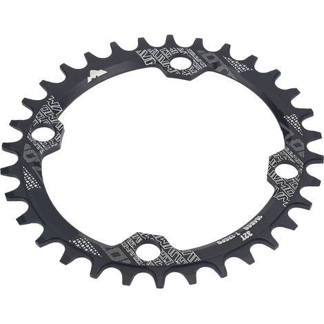 Plateau ovale en alliage d'aluminium pour vélo monovitesse, entraxe 104 mm, 32 dents (1/5)