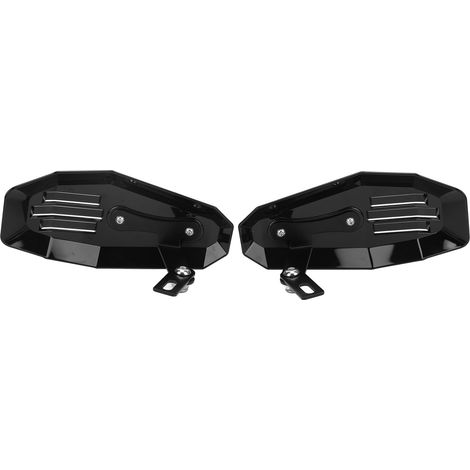 Set mit 2 universellen schwarzen Polycarbonat-Motorradhandschützern (1/5)