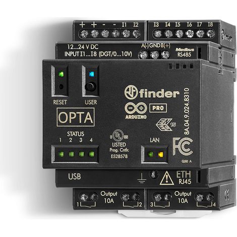 Relè logico programmabile OPTA Advanced con USB tipo C