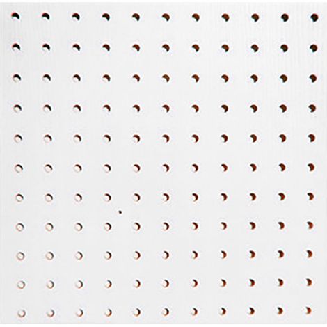100 Bobines Porte-Fil à Coudre Mural Support en Bois Blanc 300x300mm 1 Niveau avec 25 Tiges pour Rangement Atelier (1/5)