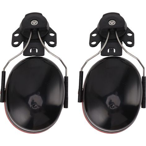 Casque antibruit casque antibruit Protection auditive casque réglable cache-oreilles pour les travailleurs de chantier de Construction noir rouge (1/5)