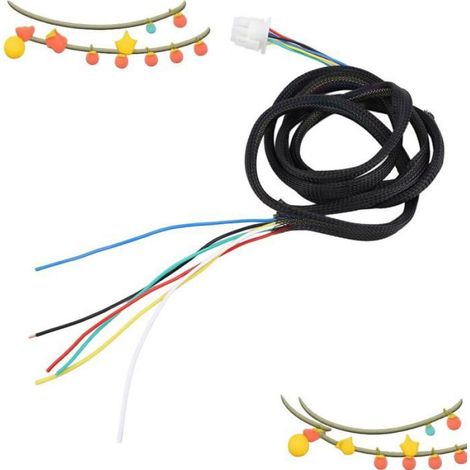 Faisceau De Câblage - 6 Broches - Pour Feu De Stop Arrière Sur Toit De Camion - Compatible Leer Truck Topper Avec Boîte À Fusibles TAG - 1 Pièce (1/4)