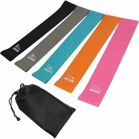 Bande de résistance, 5 bandes élastiques pour exercices de musculation et entraînement du corps élastique. (1/5)