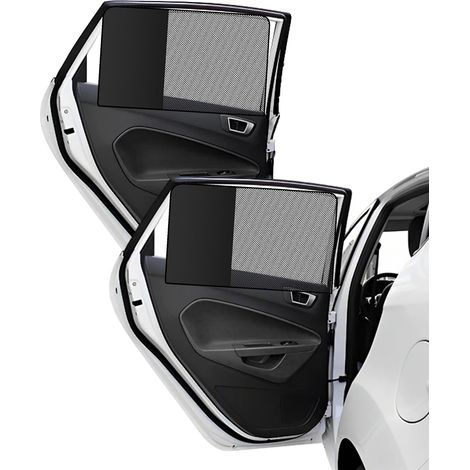 Pare Soleil Voiture Latéral,Pare-Soleil de Fenêtre de Voiture Semi-occultant et Semi-Transparent,Bloquer Les Rayons UV Chaleur,Convient à la Plupart des Voitures,SUV,Berlines (Vitre arrière) (1/5)