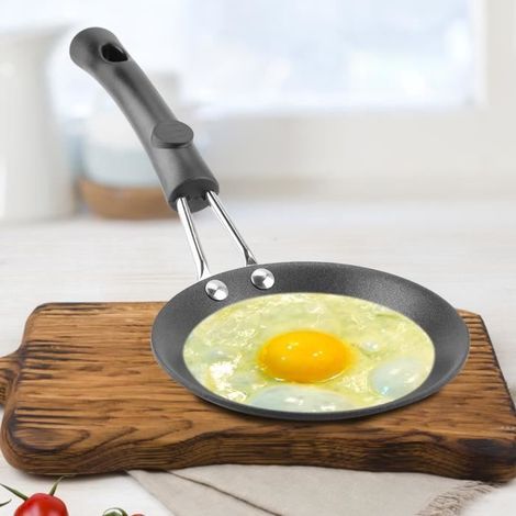 Mini Poêle à Frire - HURRISE - Modèle D\'oeuf - 12 cm - Fonte - Anti-adhésif (1/4)