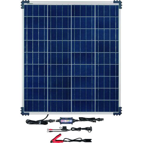 OPTIMATE SOLAR TM-523-8 80W, TM523-8, Sistema di Carica e monitoraggio 12 V, la Soluzione Intelligente per la Cura delle batterie a energia Solare 24/7 Kit