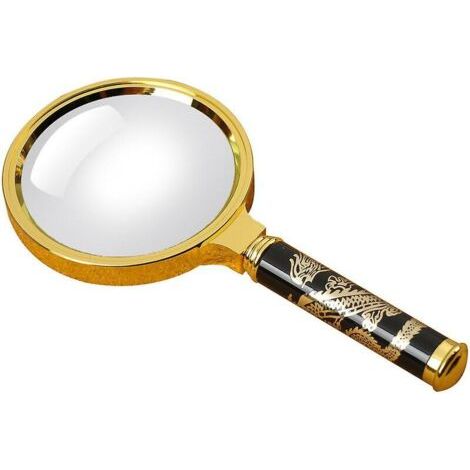 Loupe de lecture 10 x 80 mm Loupe et miroir incassable pour lire une haute clarté et un poids léger pour les personnes âgées Loupe de lecture avec Je (1/5)