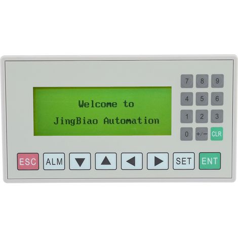 OP320-A Interface homme-machine (IHM) avec affichage texte de 3,7 pouces, port de communication S485/RS232 et câble inclus pour automate programmable. (1/5)
