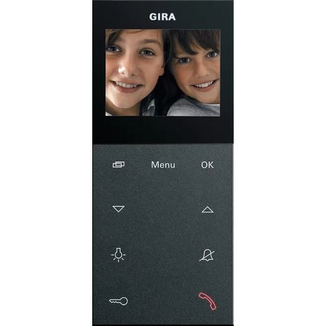 Gira Wohnungsstation Video AP Plus System 55 Anthrazit [123928], 1239 28