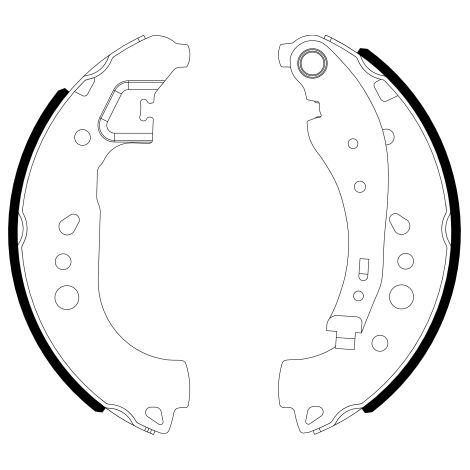 Jeu de mâchoires de frein Textar 91081700 RENAULT 440609081R 440A08042R