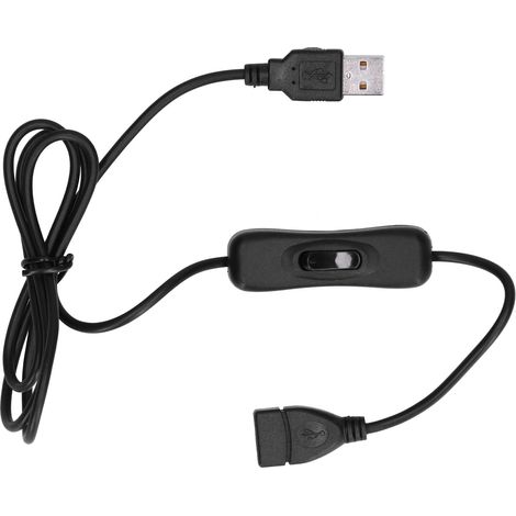 USB-Schalter-Verlängerungskabel Stecker auf Buchse 28AWG Elektronisches Zubehör für Lüfter-LED (1/5)
