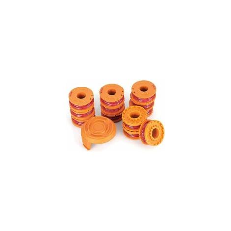 Bobine de rechange pour coupe-bordures Worx, paquet de 13 (12 fils de coupe-bordures, 1 capuchon de coupe-bordures) (1/5)