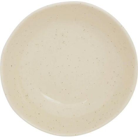 Lot de 6 Assiettes Creuses en Faïence "Wonja" 19cm Crème