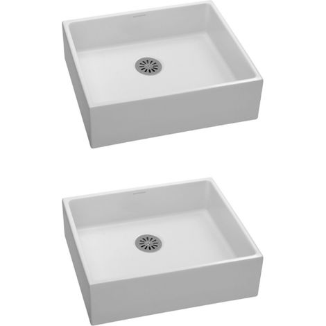 Conjunto de dos lavabos sobre encimera JACOB DELAFON Delta 50x40 blanco