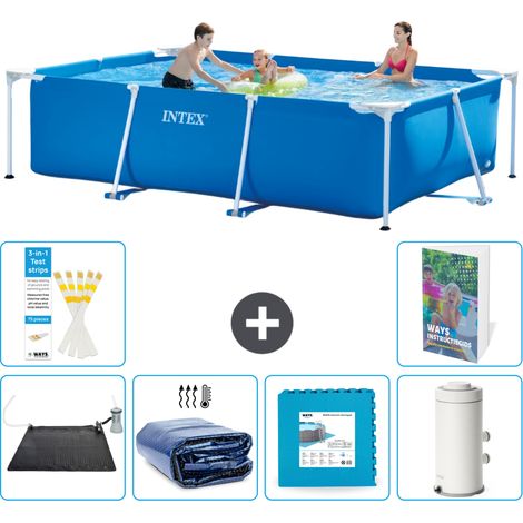 Rechteckiger Frame Pool - 300x200x75 cm - 7-teilig S166