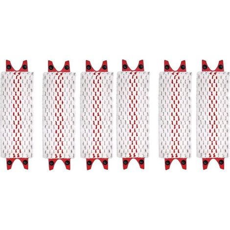 Lot de 6 têtes de Balai Plates en Microfibre compatibles avec Vileda Ultramax