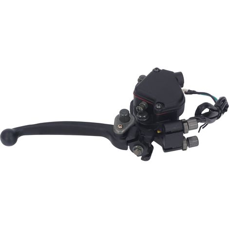 Poignée de frein double 22mm avec accélérateur à pouce et câble pour quad 50cc 90cc 150cc 250cc, levier de freinage complet, kit de commande ATV (1/5)