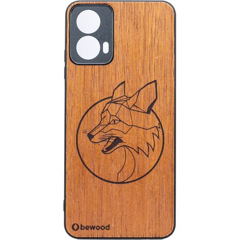 Bewood Holzkoffer für Motorola G34 5G LIS Merbau (1/2)