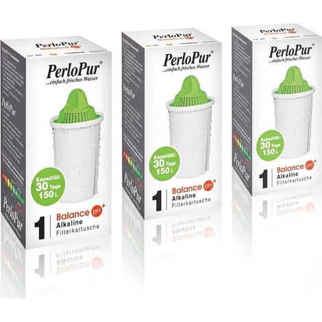 Produit de l'eau alcaline - Pack de 3 cartouches filtrantes (compatible avec Brita Classic) (1/5)